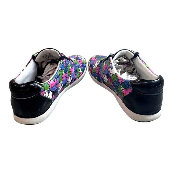 Alegria By PG Lite Womens Sneakers Size 40 9.5 Autism Essence Puzzle Print READ - Picture 11 of 12